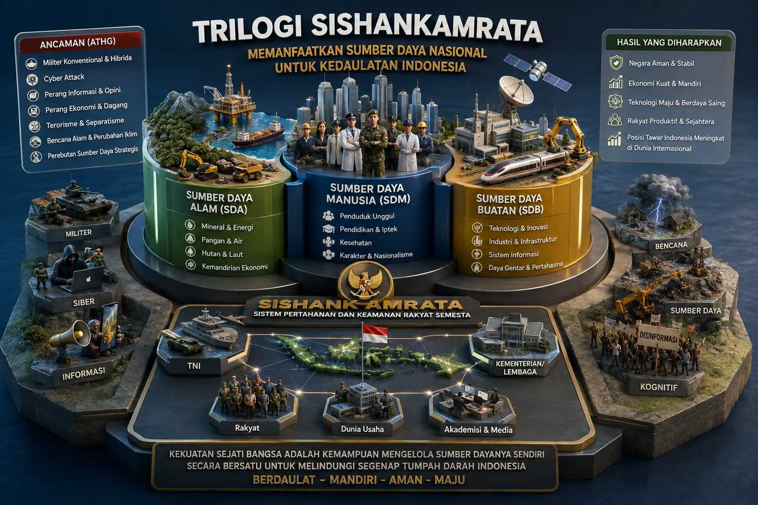 Trilogi Sumber Daya Nasional sebagai Pilar Kedaulatan Indonesia 2045